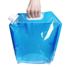 Bidon D’eau Pliable 20L En PVC – Transparent, Léger 280g, Avec Robinet, Pour Camping Et Randonnée