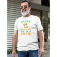 thumbnail image 2 of Old Man With A Corgi T-Shirt Men -Image by Shutterstock, Male 5X-Large, 2 of 4