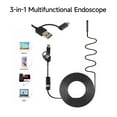 thumbnail image 2 of endoscopio industrial Endoscopio para teléfono móvil 3 en 1 tipo C + Micro USB + endoscopio USB 6 luces LED ajustables cámara de 8mm resolución 1280*720 IP67 resistente al agua Irfora endoscopio industrial, 2 of 7
