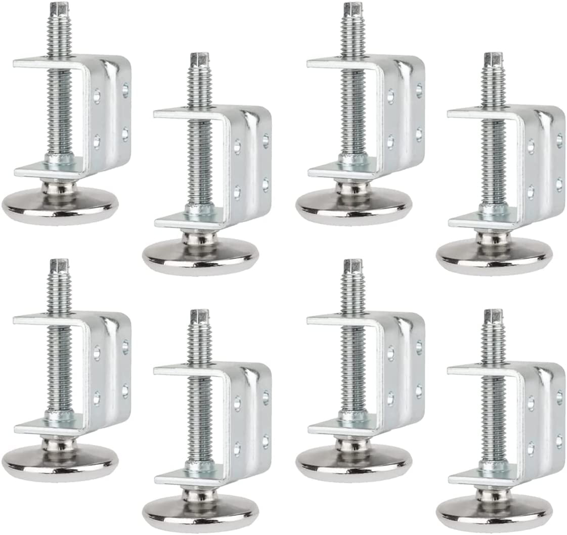 POWERTEC 71151P2 Adjustable UBracket Leg Levelers w/NonMarring