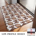 thumbnail image 3 of Brown Footballs and Bows Pattern Door Rugs,Washable Non Slip Door Mats Indoor,Decorative Door Mats,Entry Mat Indoor for Entrance,Bedroom,Kitchen,Bathroom,20"x32", 3 of 6