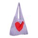 thumbnail image 2 of Bolsa de compras reutilizable de malla con estampado de corazón, bolsa de punto para verduras y frutas, 2 of 5