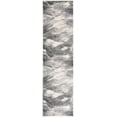 thumbnail image 4 of SAFAVIEH Retro Collection 2'3" x 19' Grey/Ivory RET2891 Modern Abstract Non-Shedding Living Room Bedroom Runner Rug, 4 of 5