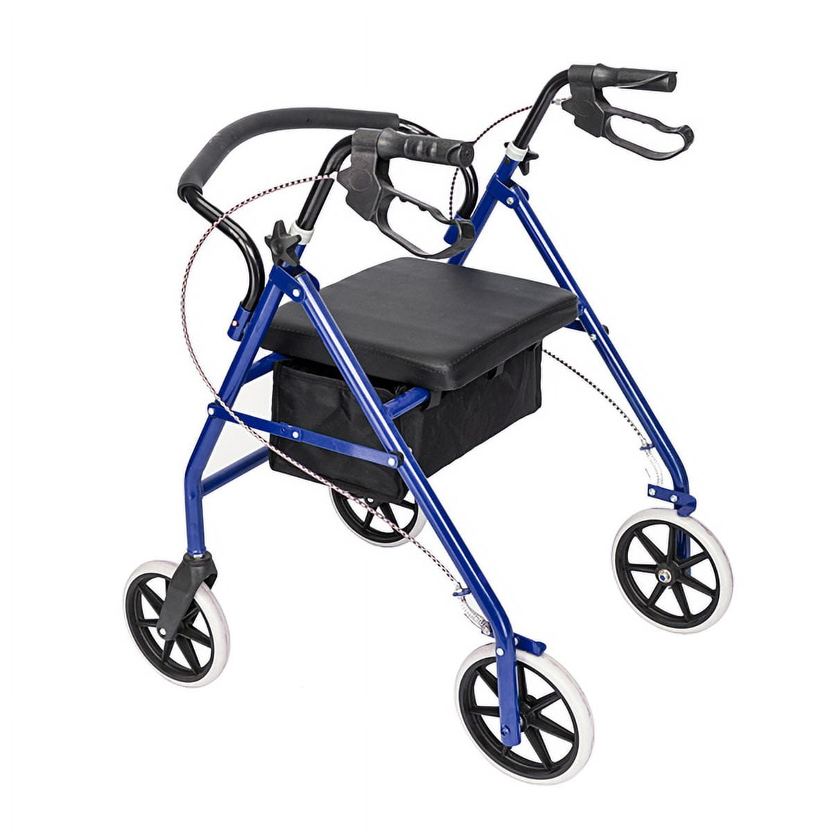 Imerelez Rollator Walker with Seat Rollator Walkers for Seniors, 4 Wheel Walker