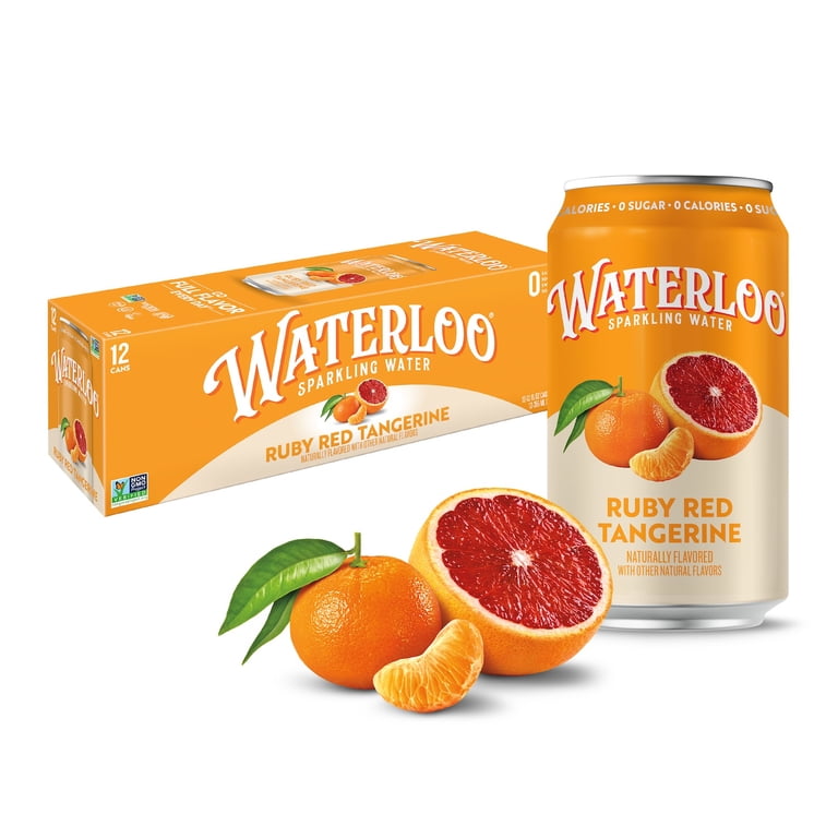 Waterloo Ruby Red Tangerine Sparkling Water, 12 fl oz, 12 Pack photo 2