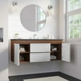thumbnail image 2 of Render 48" Wall-Mount Bathroom Vanity-EEI-5801-CHA-BLK, 2 of 11