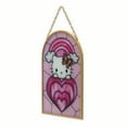 thumbnail image 2 of Sanrio Hello Kitty Print on Glass with Gold Metal Frame and Linked Chain 11", 2 of 7