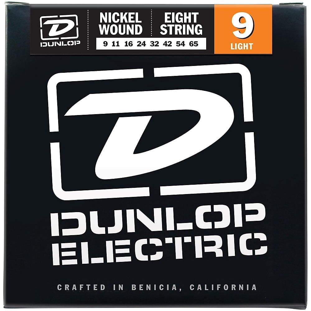 Dunlop - DEN0965 - Nickel-Plated Steel Light 8 String Electric Guitar Set - .009-.065