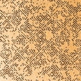 thumbnail image 1 of Ahgly Company Indoor Square Oriental Orange Industrial Area Rugs, 6' Square, 1 of 4