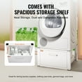 thumbnail image 6 of VEVOR Laundry Pedestal 27" Wide 14.4" Height, Washer And Dryer Base Stand Platform Universal Fit 660lbs Capacity, Heavy Duty Multi-Functional Base for Washing Machine with Drawer & Rich Accessories, 6 of 9