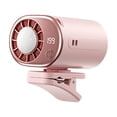 thumbnail image 4 of Lipstore Car Clip on Air Conditioner Fan Mini Cooling System for Auto Vehicle Strong Clip 360 Rotation for Camping Beach Daily Commute Pink, 4 of 8
