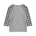 thumbnail image 7 of IUYRTFE Kids Boys Girls Casual Fashion Round Neck 3/4 Sleeve Printed T-Shirt Blouse Summer Spring Top Comfortable Soft Daily Wear Play Outfit School Clothes(Gray#3,13 Years), 7 of 7