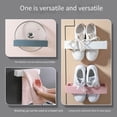 thumbnail image 4 of Monstrate Estante para colgar zapatos, soporte Horizontal, organizador montado en la pared, perchas de plástico resistente sin clavos para la Cocina y Comedor Negro, 4 of 6