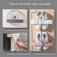 thumbnail image 4 of Billuyoard Soporte para colgar zapatos, organizador montado en la pared, perchas de plástico autoadhesivas sin clavos, ahorro de espacio, botas Cocina y Comedor Blanco, 4 of 6