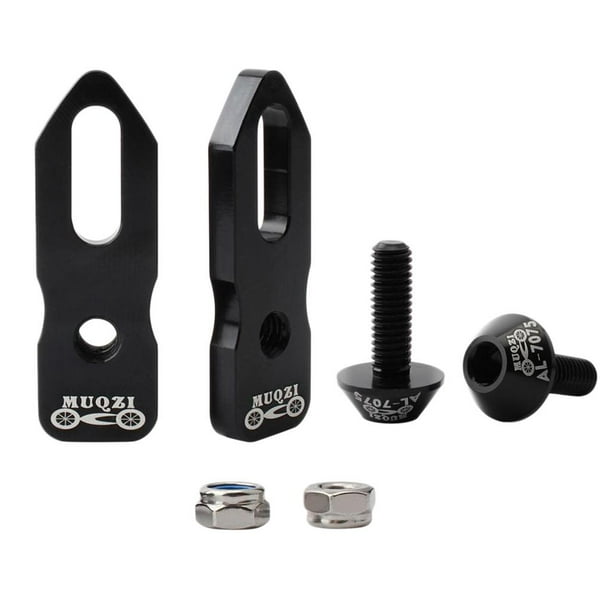 Asiento de extensión de freno en V, plegable, para conversión de ruedas de bicicleta, tuercas de 406 a 451 Negro