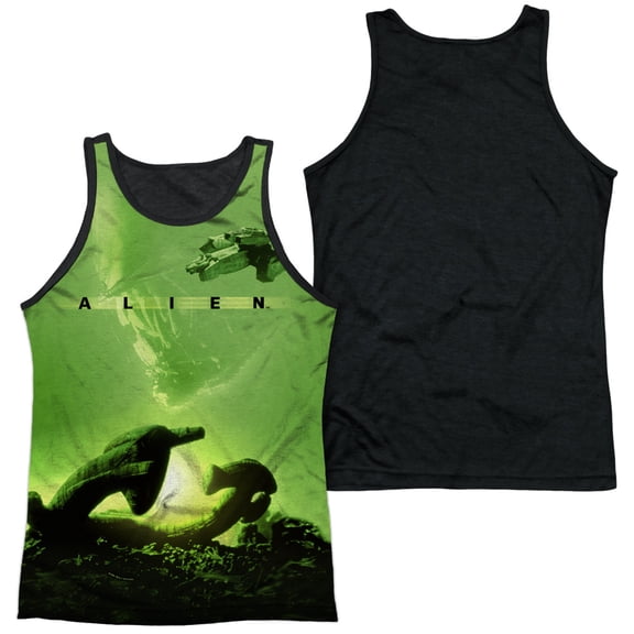 Alien - Ship - Black Back Tank Top - Large
