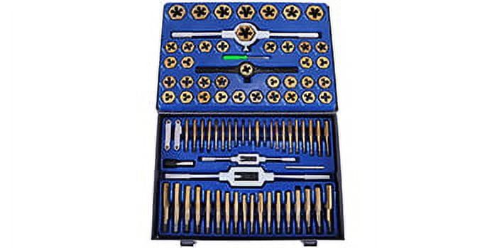 86PC Tap And Die Combination Set Tungsten Steel Titanium SAE