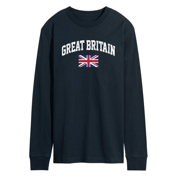 Instant Message - Great Britain Flag - Men's Long Sleeve T-Shirt