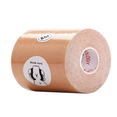 

Jians 1 Roll 2.5/3.8/5/7.5/10CM Breast Lift Tape Convenient Adjustable Polyester Breathable Boob Pad Nipple Cover Invisible Long Push-up Sticker for Full Dress