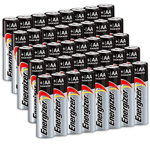40 Count Energizer AA Batteries, Double A Battery Max Alkaline, Long Lasting, Leak Resistant