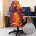 thumbnail image 6 of Whosucclay Tiger Fire Print Stretchable Gaming Chair Cover, Machine Washable, Anti-Scratch Slipcover with Armrest Protection, Cat Scratch Proof for Office and Computer Chairs, 6 of 8