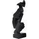 thumbnail image 1 of Silence is Gold Thinker Statue Abstract Art Resin Figurine Black, 1 of 5