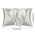 thumbnail image 6 of LShunze Mulberry Silk Pillow Cases with Zipper,Ice Cooling Pillow Cases for Hot Sleepers, Soft Breathable Smooth Cooling Satin Silk Pillow Covers for Sleeping for Hair and Skin, 6 of 8