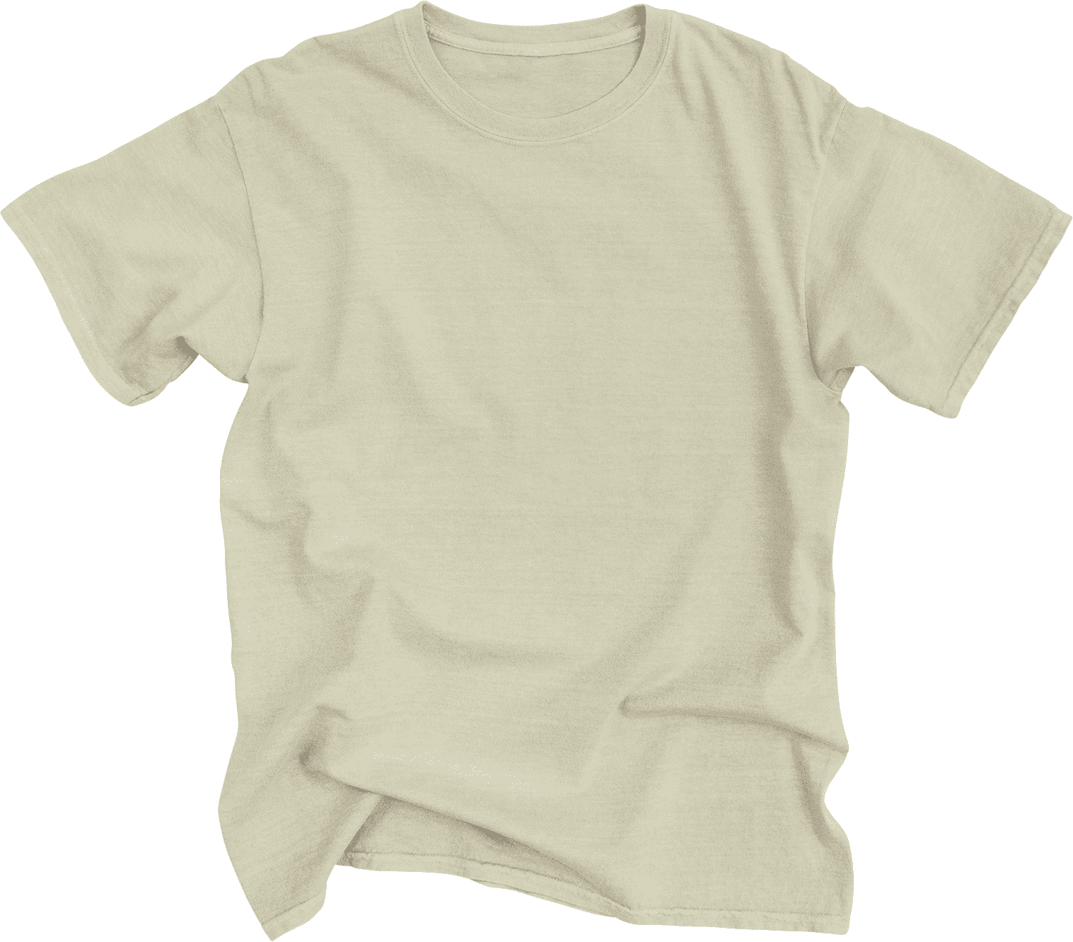 Lone Rock Clothing Garment Dyed T-Shirt - 1096 - Cream - Size: S
