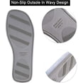 thumbnail image 7 of LORDFON Open Toe Womens Slippers Slip-On House Slippers with Memory Foam, 7 of 7