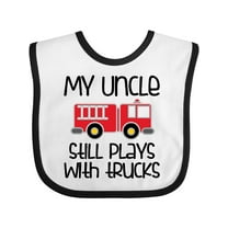 Inktastic Uncle Firefighter for Nephew Boys or Girls Baby Bib