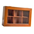 thumbnail image 2 of Elodie Wooden Tea Box Multipurpose Wood Trinket Box for Countertop Mother Day Rings Clear Type, 2 of 8