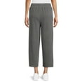 thumbnail image 4 of Time and Tru Women's Super Soft Hacci Cropped Wide Leg Pants, 2-Pack, Sizes XS-XXL, 4 of 5