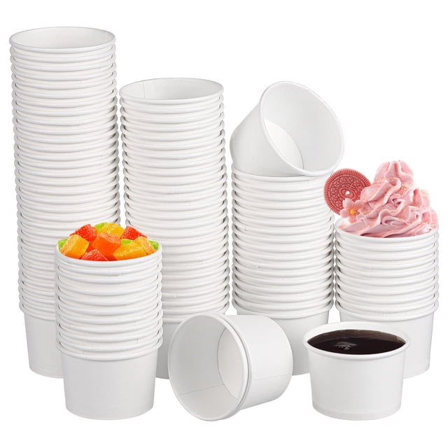WHAMVOX 100Ud Pequeños Desechables De Papel Para Agua Y Jugo Uso Diario