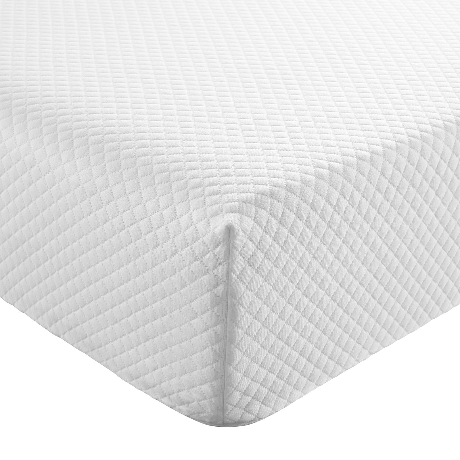 Modern Contemporary Urban Design Bedroom 8inch King Size Mattress, White, Fabric