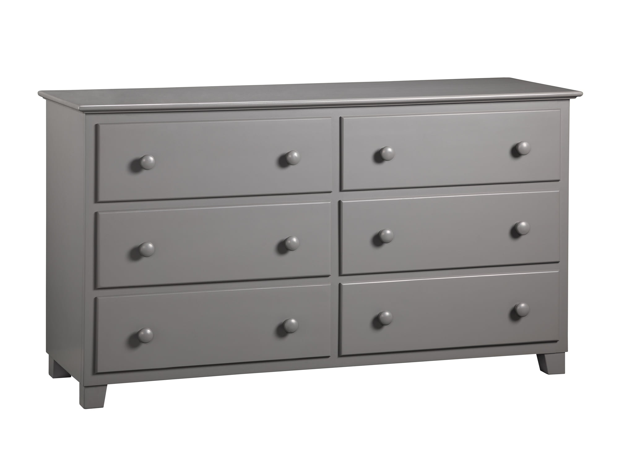 Atlantic 6 Drawer 54 inch Dresser Grey