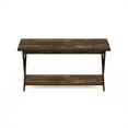 thumbnail image 4 of Furinno Modern Simplistic Criss-Crossed Coffee Table in Amber Pine, 4 of 6