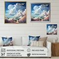 thumbnail image 4 of Designart "Canvas of the Skies Cloudy Artistry X" Landscapes Floater Framed Canvas Print, 4 of 7