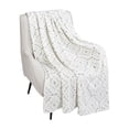 thumbnail image 1 of HOMETRENDS Velvet Plush Summer Mosaic Polyester Throw, 50” X 60”, 1 of 4
