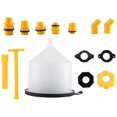 thumbnail image 3 of 17-Piece Engine Oil Funnel Set, 1.36 qt Automotive No-Spill Engine Oil Funnel Kit, Oil Filter Change Kit, One-Hand Operation, No-Spill Design, for Car(1Set), 3 of 6