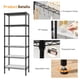 thumbnail image 4 of Estantería de Almacenamiento Ajustable de Metal de 6 Niveles,Estante Organizador Metálico para el Baño,Cocina,Anaquel Metálico Multiusoscon Hoja ,60x35.5x180CM (Negro), 4 of 8