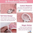thumbnail image 5 of Dog Diapers Female Washable Sanitary Pantie with Adjustable Suspender, Reusable Doggie Period Panties, Pet Underwear Diaper Jumpsuits for Male Dogs in Heat, Puppy Diapers for French Bulldog Pink, 5 of 6