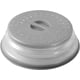thumbnail image 4 of Zhuge Paquete de 2 cubiertas antisalpicaduras para microondas, plegables y ventiladas, con asa de fácil agarre, de silicona y plástico, redondas de 10,5 pulgadas, color gris, 4 of 5