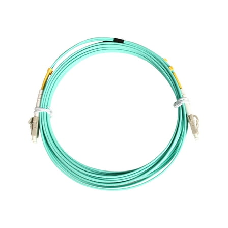 10M FIBER CABLE LC/LC 50/125 DUPLEX 10GB AQUA MULTIMODE LSZH