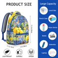 thumbnail image 6 of Lemon Rush Backpack - Stylish School Bag with Organizer Sections, Durable Bookbag for College Students, Bright Citrus Design, Great Gift, 6 of 6