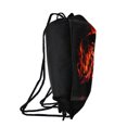 thumbnail image 2 of A Nightmare On Elm Street Freddy's Fire Drawstring Backpack Sports Bag Sackpack 17" x 13", Perfect for Gym, Yoga or Practice, 2 of 5