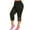 Black, variant on Hvyesh Capri Leggings Women Plus Size Stretch High Waisted Legging Tummy Control Butt Lifting Workout Capri Yoga Pants