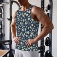 thumbnail image 5 of Salouo Daisy Floral B for Men's Tank Tops,Sleeveless Muscle Shirts for Men Quick Dry Workout Tank Top Gym Muscle Tee Fitness Bodybuilding Sleeveless T Shirt-3X-Large, 5 of 7