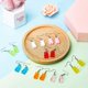 thumbnail image 4 of 10 Pairs Gummy Candy Bear Earrings Resin Bear Drop Colorful Cartoon Dangle Drop for Women, 4 of 4