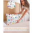 thumbnail image 5 of Colorful Polka Dot Satin Pillowcase for Hair and Skin with Zipper, Soft Breathable Cooling Silk Pillow Cases, Rainbow Color Polka Dots Abstract Throw Pillow Covers Standard Size 20"x26" Set of 2, 5 of 6