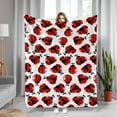 thumbnail image 2 of Cozy Ladybug Print Flannel Throw Blanket - Soft, Warm & Skin-Friendly for Naps, Sofa, Office, Bed, Camping & Travel - Versatile All-Season Gift, Seven Star, Nap, Contemporary Style, 2 of 6